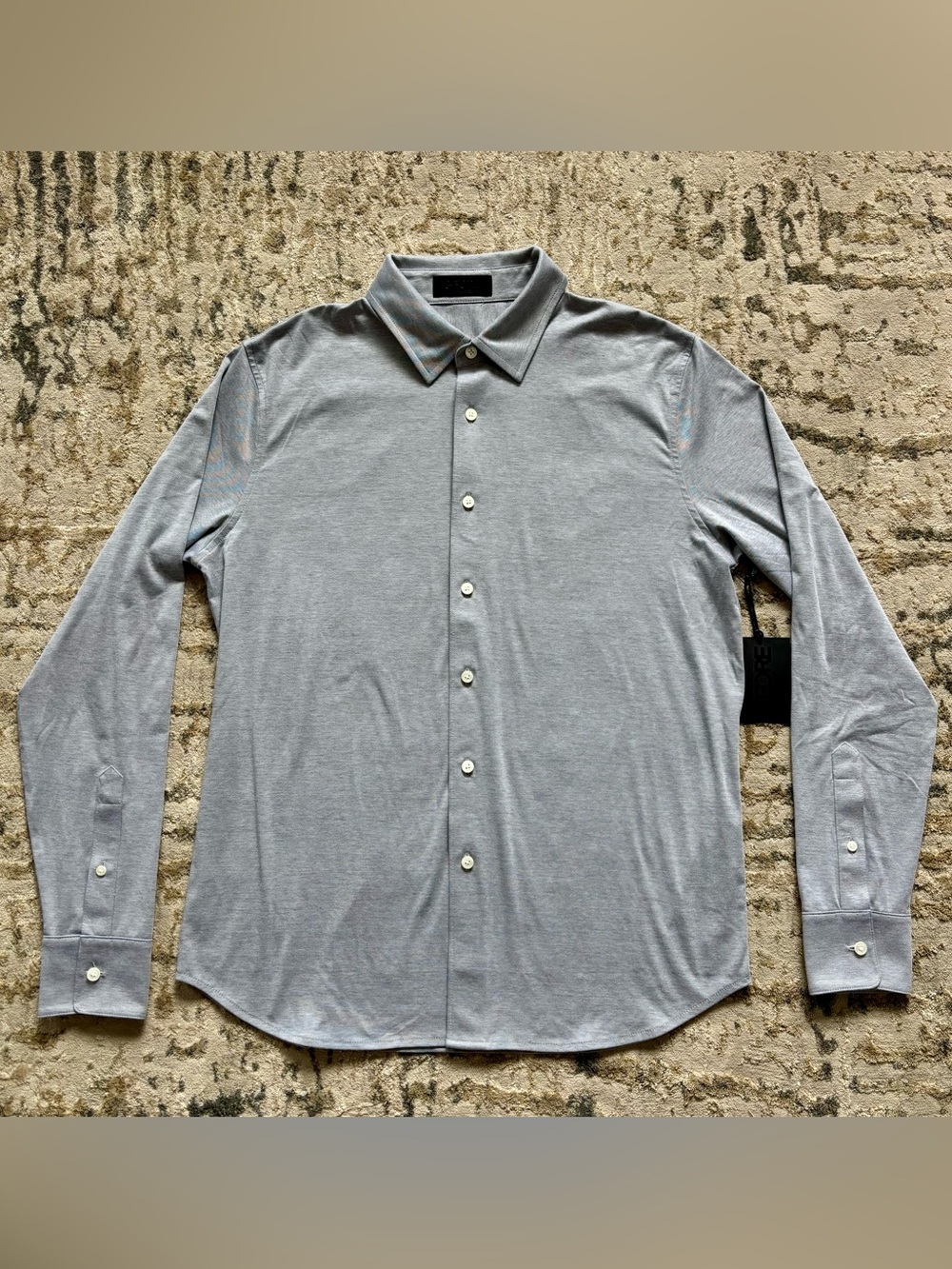 G/FORE Luxe Cotton Buttoned Long Sleeve Shirt NEW men’s medium gray